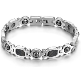 Stabil Kvalitets Titanium Lodestone Armbånd Til Mænds Sundhed
