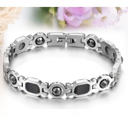 Stabil Kvalitets Titanium Lodestone Armbånd Til Mænds Sundhed