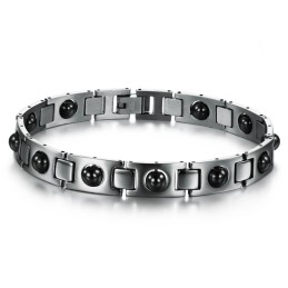 Dronningen Af Kvalitetssundhed Titanium Lodestone Armbånd