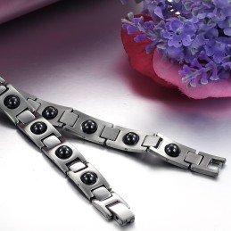 Dronningen Af Kvalitetssundhed Titanium Lodestone Armbånd