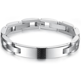 Dronningen Af Kvalitet, Sort Kulfiber Titanium Armbånd Til Mænd
