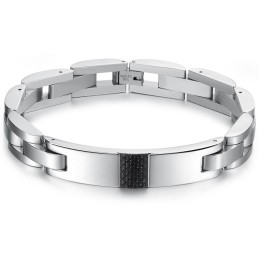 Dronningen Af Kvalitet, Sort Kulfiber Titanium Armbånd Til Mænd