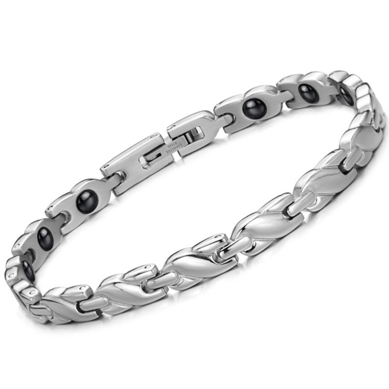 Nem At Bruge Titanium Lodestone Armbånd Til Kvinders Sundhed Nem At Bruge Titanium Lodestone Armbånd Til Kvinders Sundhed