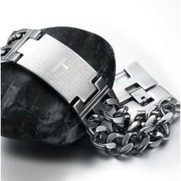 Nem At Bruge Herre Kors Titanium Armbånd