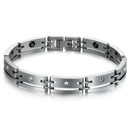 Høj Kvalitet Titanium Lodestone Armbånd Til Mænd