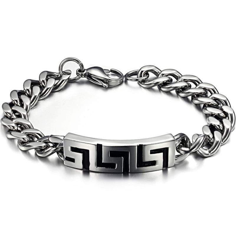 Dronningen Af Kvalitet Herre Great Wall Titanium Armbånd