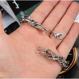 Komplet I Specifikationer Herrearmbånd I Titanium