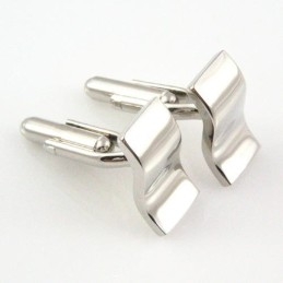Manchetknapper I Titanium Og Sigmoid Kurve