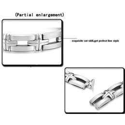 Høj Kvalitet Titanium Armbånd Til Mænd Med Kors