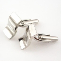 Manchetknapper I Titanium Og Sigmoid Kurve