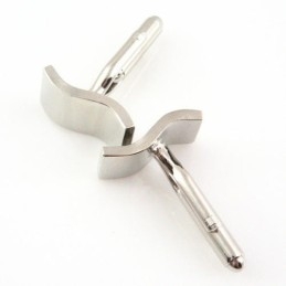 Manchetknapper I Titanium Og Sigmoid Kurve