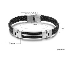 Nem At Bruge Herrearmbånd I Titanium