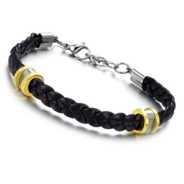 Høj Kvalitet Præcis Titanium Læder Armbånd