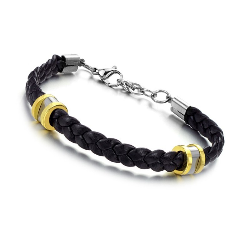 Høj Kvalitet Præcis Titanium Læder Armbånd Høj Kvalitet Præcis Titanium Læder Armbånd