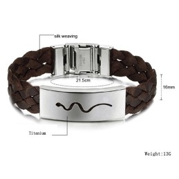 Pålidelig Ydeevne Mandlig Viper Titanium Armbånd