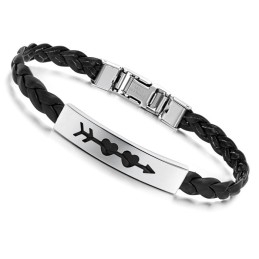 Stabil Kvalitet Kvindelig Kæreste Titanium Læderarmbånd
