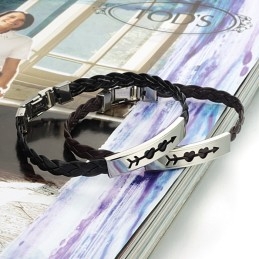 Stabil Kvalitet Kvindelig Kæreste Titanium Læderarmbånd