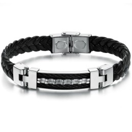 Klassisk Titanium Læderarmbånd I Pålidelig Kvalitet