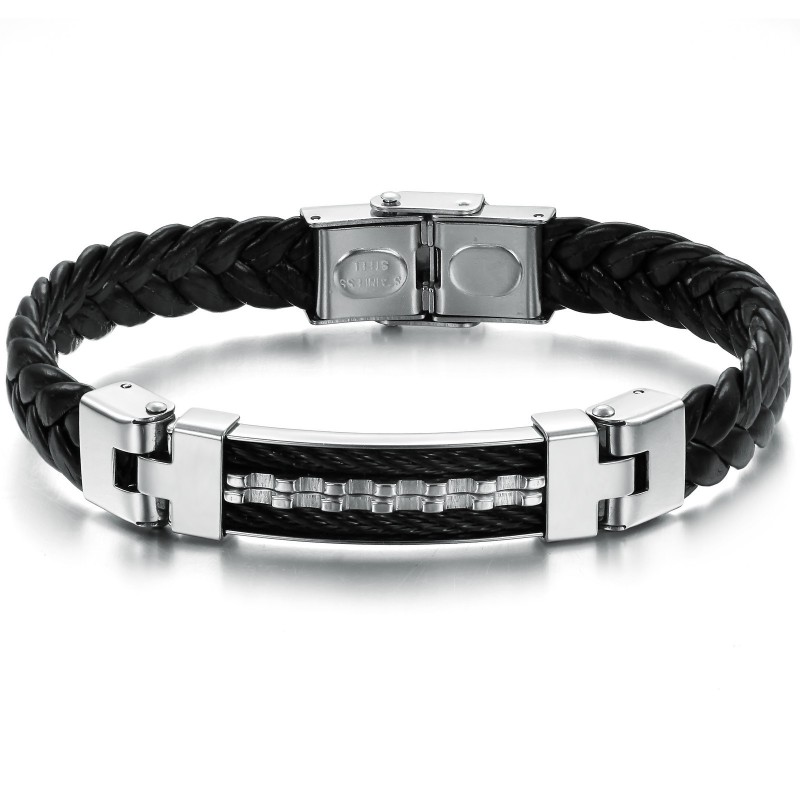 Klassisk Titanium Læderarmbånd I Pålidelig Kvalitet Klassisk Titanium Læderarmbånd I Pålidelig Kvalitet