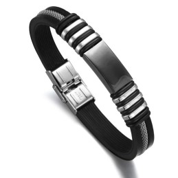 Titanium Silikone Armbånd Af Høj Kvalitet Til Mænd