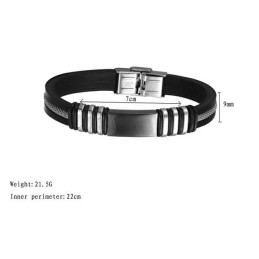 Titanium Silikone Armbånd Af Høj Kvalitet Til Mænd