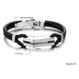 Dronningen Af Kvalitets Titanium Silikone Armbånd