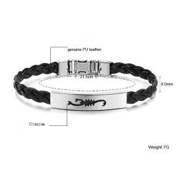 Titanium Læderarmbånd Af Høj Kvalitet Til Kvinder