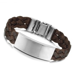 Dronningen Af Kvalitet Brun Titanium Armbånd