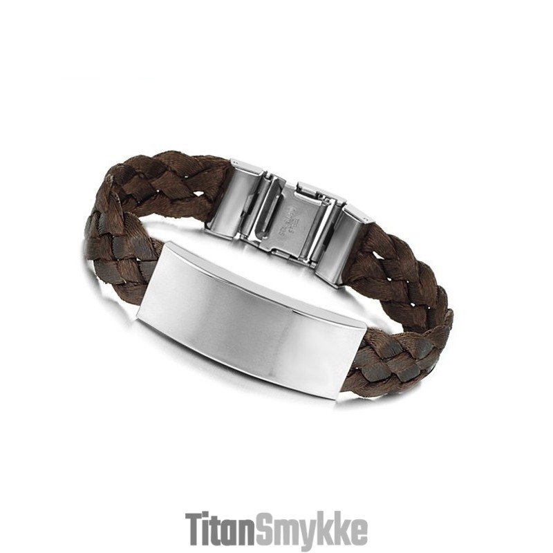Dronningen Af Kvalitet Brun Titanium Armbånd