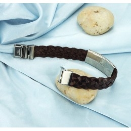 Dronningen Af Kvalitet Brun Titanium Armbånd