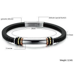 Sælger Godt Over Hele Verden Titanium Silikone Armbånd