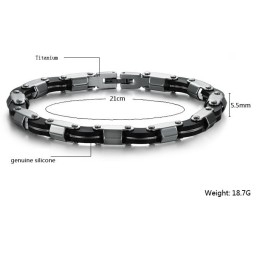 Bredt Udvalg Af Titanium Silikone Armbånd