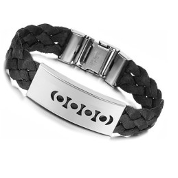 Sort Titanium Armbånd I Overlegen Kvalitet