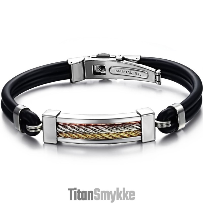 Brugervenlig Titanium Silikone Armbånd Brugervenlig Titanium Silikone Armbånd