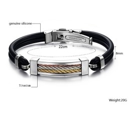 Brugervenlig Titanium Silikone Armbånd