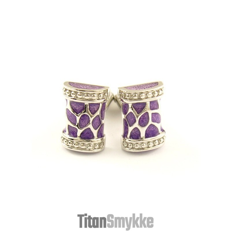 Varme Lilla Mode Titanium Manchetknapper
