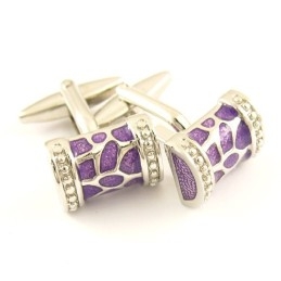 Varme Lilla Mode Titanium Manchetknapper