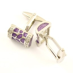 Varme Lilla Mode Titanium Manchetknapper