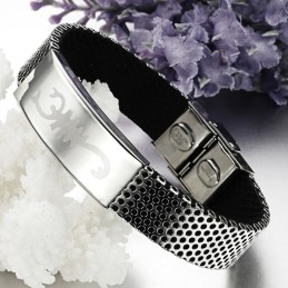 Verdenskendt Scorpion Titanium Læderarmbånd