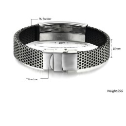 Verdenskendt Scorpion Titanium Læderarmbånd