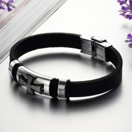 Fremragende Kvalitet Titanium Silikone Armbånd Til Mænd