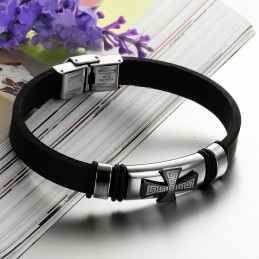 Fremragende Kvalitet Titanium Silikone Armbånd Til Mænd