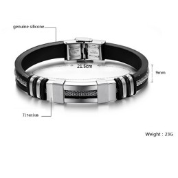 Dronningen Af Kvalitets Titanium Silikone Armbånd