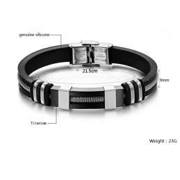 Kvalitets- Og Kvantitetssikret Titanium Silikone Armbånd