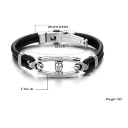 Bredt Udvalg Af Titanium Silikone Armbånd