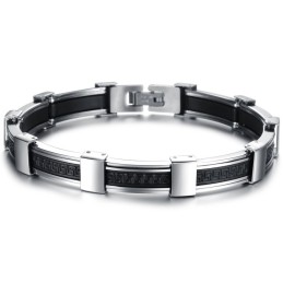 Høj Kvalitet Titanium Silikone Armbånd Til Mænd