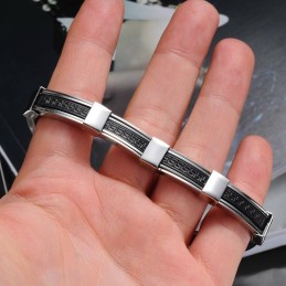 Høj Kvalitet Titanium Silikone Armbånd Til Mænd