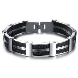 Verdenskendt Titanium Silikone Armbånd Til Mænd