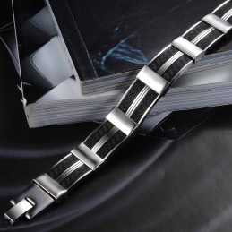 Verdenskendt Titanium Silikone Armbånd Til Mænd
