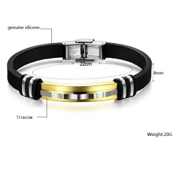 Bredt Udvalg Af Titanium Silikone Armbånd